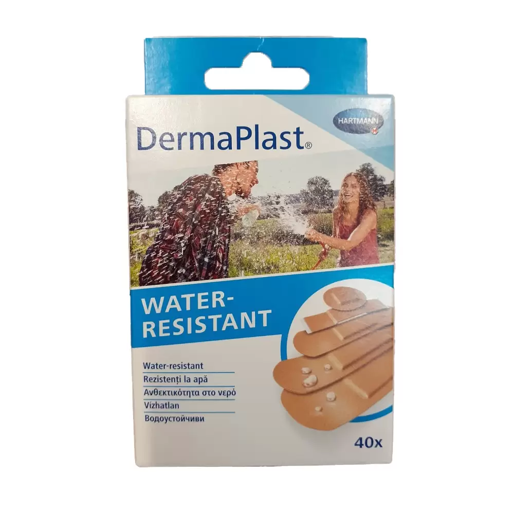 Altele - DermaPlast water plasturi rezistenți la apă 5 marimi, 40 bucăți