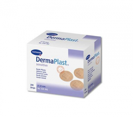 Altele - DermaPlast sensitive plasturi rotunzi, 200 bucăți