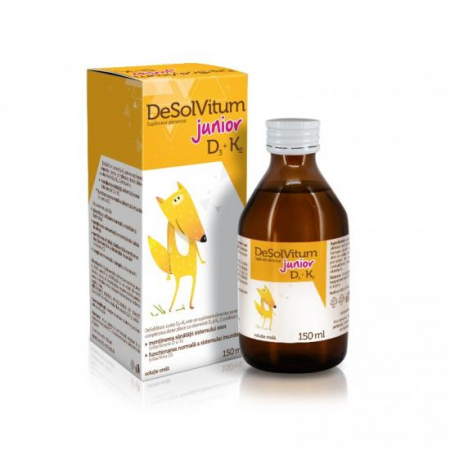 Puiul mamei - DeSolVitum junior D3 + K2 sirop, 150 ml