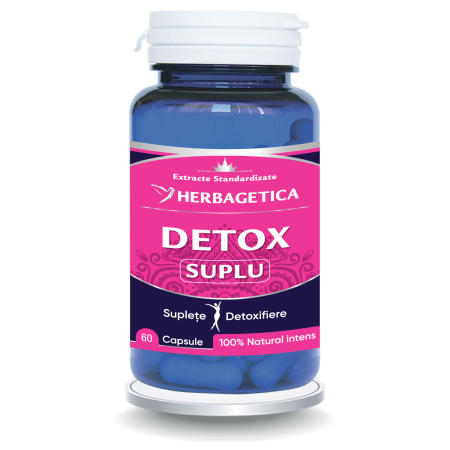 Multivitamine si minerale adulti - Detox Suplu Herbagetica 60 capsule