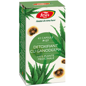 Oferte și reduceri - Detoxifiant cu ganoderma (P127), 63 capsule vegetale