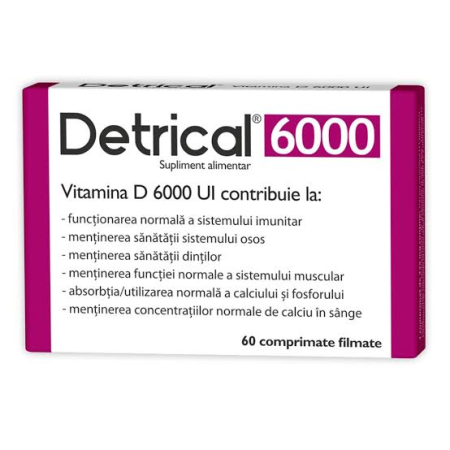Imunitate - Detrical 6000UI X 60 Cpr