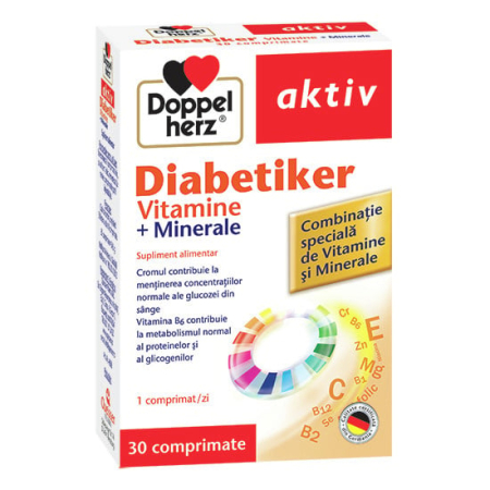 Diabet - DH Aktiv Diabetiker Vitamine+Minerale X 30Cpr
