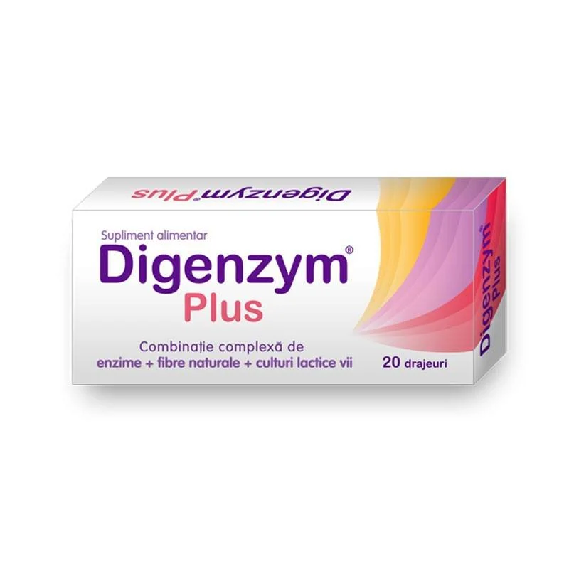 Digestie și metabolism - Digenzym Plus, 20 drajeuri