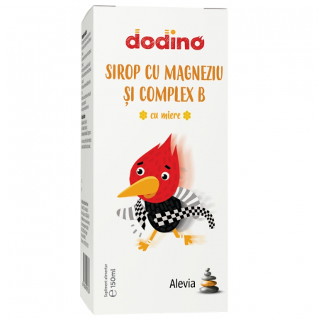 Oferte și reduceri - Dodino Sirop cu Magneziu și Complex B cu miere, 150 ml