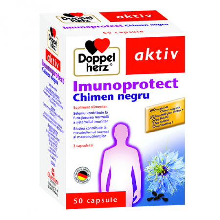 Imunitate - Doppelherz aktiv Imunoprotect chimen negru, 50 capsule