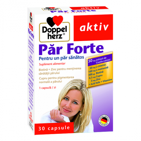 Fir stralucitor (Produse pentru ingrijirea parului) - Doppelherz aktiv Păr forte, 30 capsule