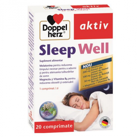 Somn liniștit - Doppelherz aktiv Sleep well, 20 comprimate