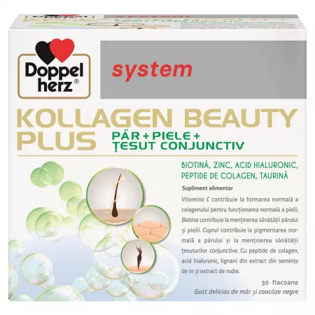 Ingrijire Corp - Doppelherz System Kollagen Beauty Plus , 30 Flacoane Unidoza