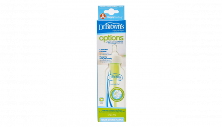 PRODUSE - Dr. Browns Options Biberon PP cu gât îngust 250 ml, 1 bucata