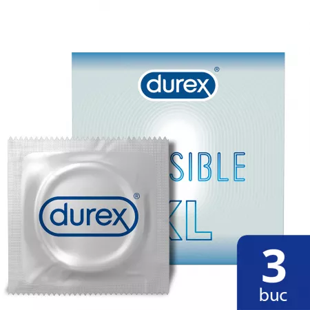 PRODUSE - Durex Invisible XL Prezervative X 3 Bucati