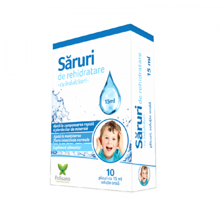 Digestie și metabolism - Săruri de rehidratare solutie orala 15 ml, 10 plicuri