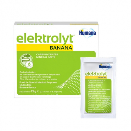 PRODUSE - Humana Elektrolyt Banana, 75 g