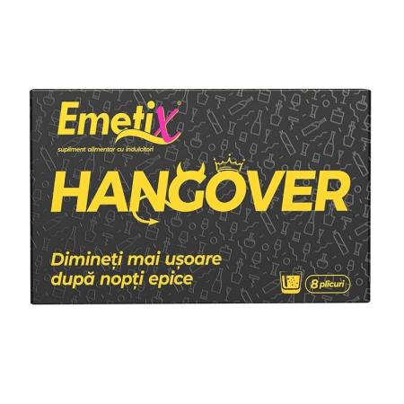 Antivomitive si rau de miscare - Emetix Hangover X 8Plicuri