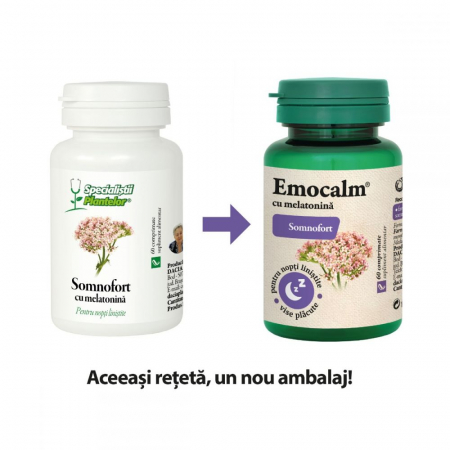 Emocalm (Somnofort) cu melatonina, 60 comprimate [0]