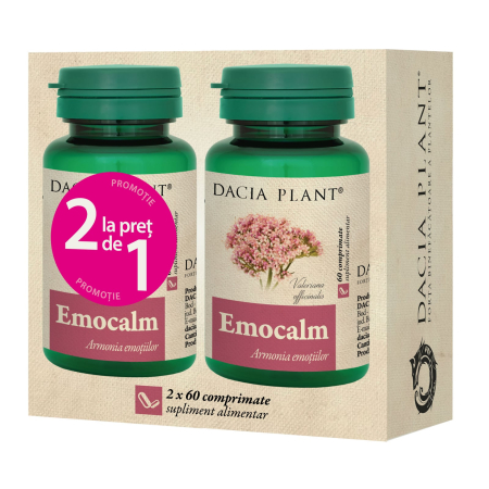 Antistres - Emocalm cu valeriana Dacia Plant 120 comprimate