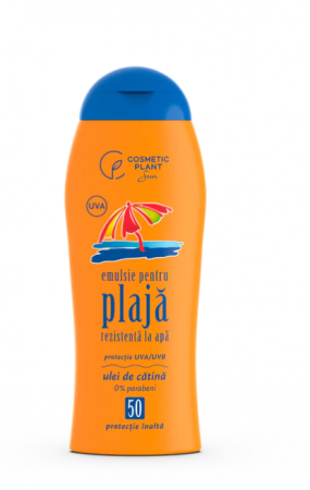 PRODUSE - Emulsie de plajă rezistentă la apă SPF50, 200 ml
