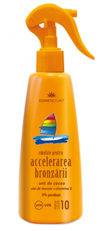 PRODUSE - Emulsie pentru accelerarea bronzarii SPF 10, 200 ml
