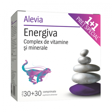 Imunitate - Energiva Complex de vitamine și minerale, 30 comprimate, pachet 1+1 pret special