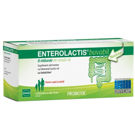 Ingrijire personala - Enterolactis Buvabil 12 flacoane