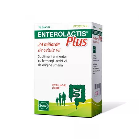 Digestie și metabolism - Enterolactis Plus X 10 Plicuri