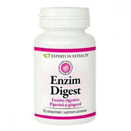 Produse autohtone - Enzim digest, 30 comprimate