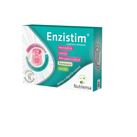 Multivitamine si minerale adulti - Enzistim 15 comprimate gastrorezistente