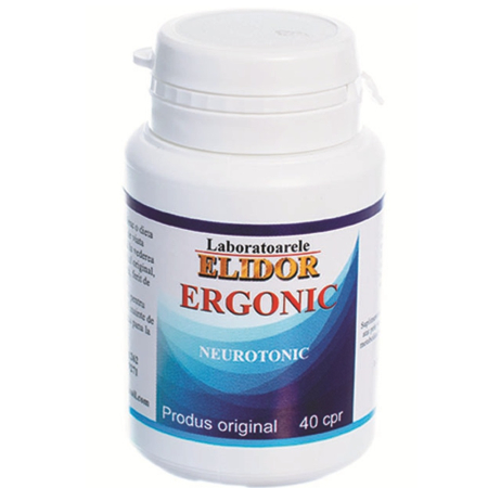 Multivitamine si minerale adulti - Ergonic X 40 comprimate Elidor