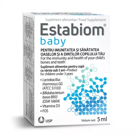 Suplimente alimentare copii - Estabiom Baby Picaturi Orale X 5ML