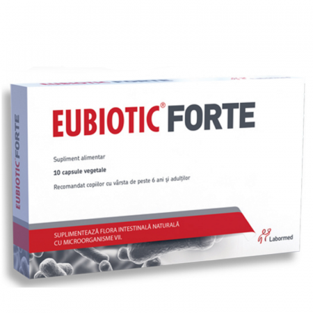Tulburări gastrointestinale - Eubiotic Forte, 10 capsule vegetale