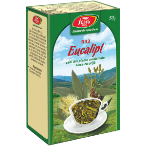 Hapciu! Mă doare gâtul! Tușesc! - Ceai Eucalipt frunze (R33), 50 g