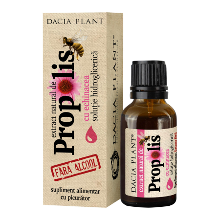 Respiratie usoara - Extract Natural De Propolis Cu Echinacea Solutie Cu Picurator 20 ml Dacia Plant