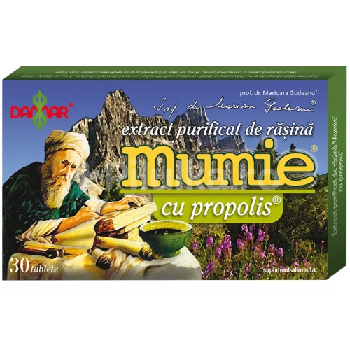 PRODUSE - Extract purificat de rasina Mumie® cu propolis® - Prof. Dr. Marioara Godeanu x 30 capsule