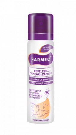 Prieteni buni... - Farmec Spray repelent pentru tantari si capuse (5319), 150 ml