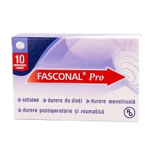 Medicamente OTC - Fasconal Pro 10 comprimate filmate
