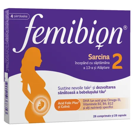 Uleiuri BIO - Femibion 2 Sarcina Si Alaptare, 28 Comprimate+28 Capsule
