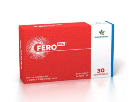 Multivitamine si minerale adulti - Ferored X 30 comprimate Bleu Pharma