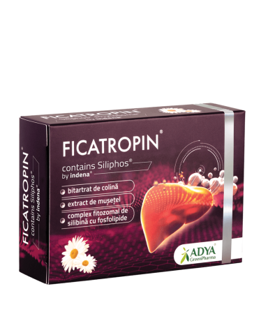 Protectie si Detoxifiere Hepatica - Ficatropin ADYA GREEN 30 capsule