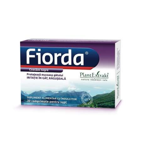 Respiratie usoara - Fiorda Coacăze Negre 30 comprimate pentru supt