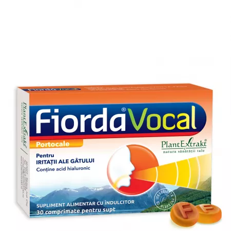 PRODUSE - Fiorda Vocal Cu Aroma De Portocale , 30 Comprimate