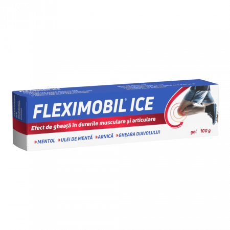 Au, scârțaie și doare-mobilitate scăzută + dureri osoase și articulare - Fleximobil Ice gel, 100 g