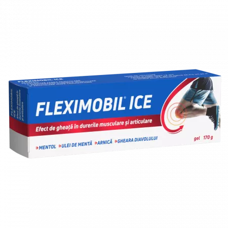 Au, scârțaie și doare-mobilitate scăzută + dureri osoase și articulare - Fleximobil Ice Gel , 170 G