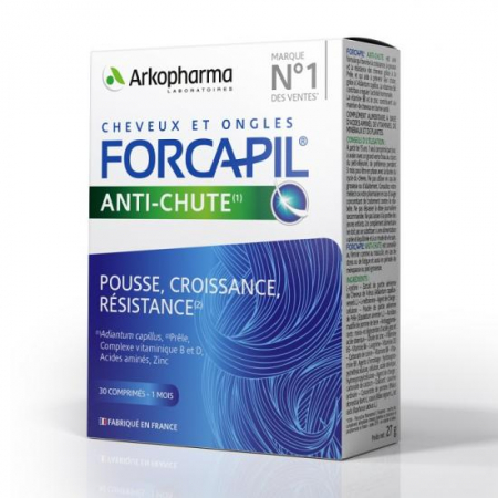Fir stralucitor (Produse pentru ingrijirea parului) - Forcapil anti-chute, 30 comprimate