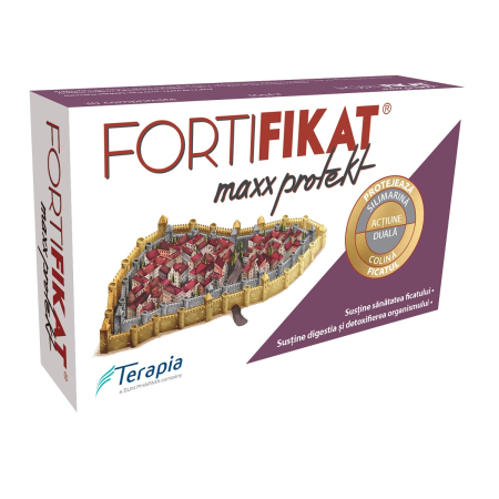 Protectie si Detoxifiere Hepatica - Fortifikat Maxx Protekt 30 comprimate Terapia