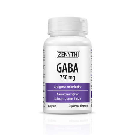 Vitamine Si Suplimente - Gaba 750 mg 30 capsule Zenyth