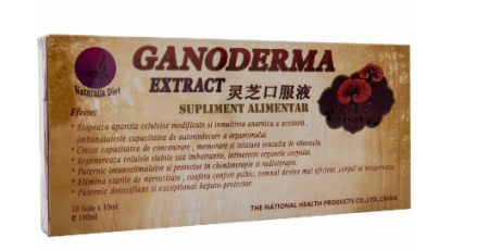 Vreau să fiu activ! - Ganoderma extract, 10 fiole buvabile