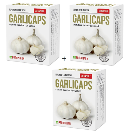 PRODUSE - Garlicaps X 30 Capsule, 2Cut+1Cut Gratis