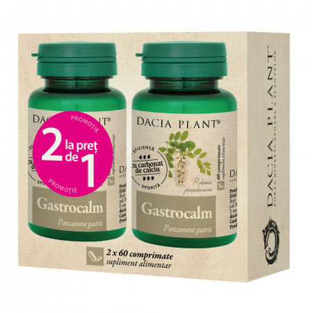 Produse autohtone - Gastrocalm, 60 comprimate, pachet "2 la pret de 1"