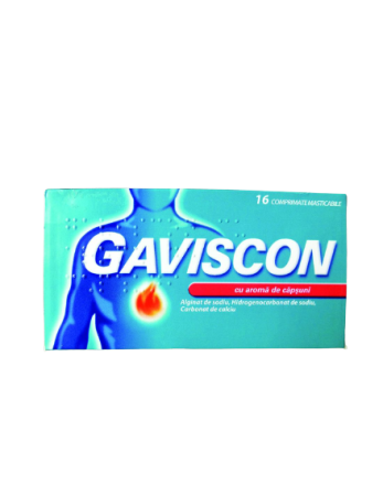 Afectiuni Digestive - Gaviscon Cu Aroma De Capsuni, 16 Comprimate Masticabile