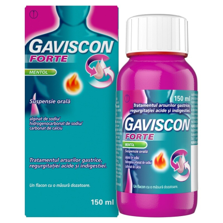 Antiacide - Gaviscon Forte Mentol susp.or x150ml